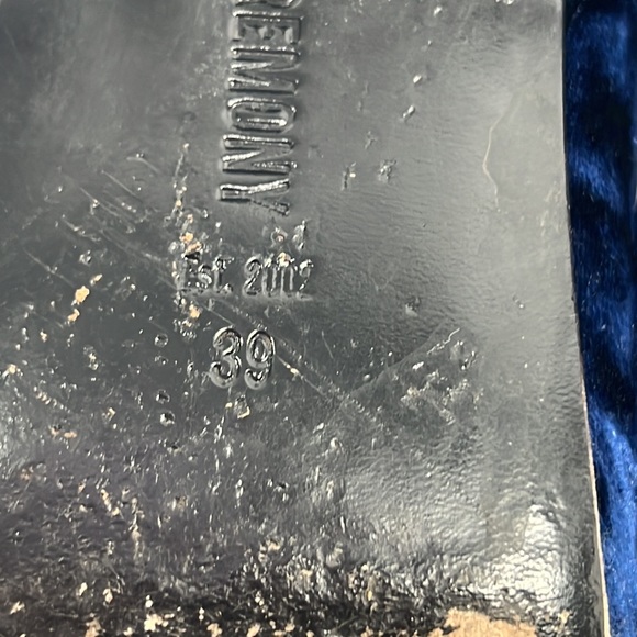 OPENING CEREMONY Women's Sage Velvet Booties, Eclipse Blue - Picture 10 of 12